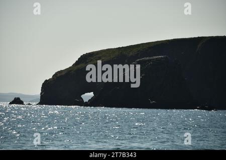 Kilfarrasy Beach, Kilfarrasy, County Waterford, Irlanda Foto Stock