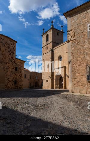 Europa, Spagna, Estremadura, Cáceres, la Cattedrale di Santa Maria (Concatedral de Santa María de Cáceres) in Plaza sta María Foto Stock