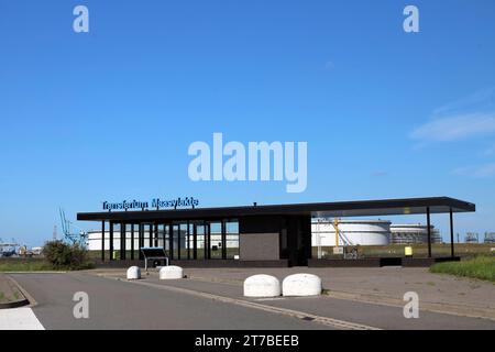 Terminal della nave di trasporto pubblico presso il porto di Maasvlakte nel porto di Rotterdam nei Paesi Bassi Foto Stock