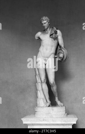 Hermes del Bevedere, scultura in marmo, Musei Vaticani, Roma, Italia Foto Stock