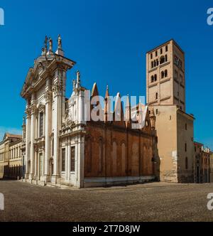 Duomo di Mantova (Cattedrale di San Pietro apostolo, Duomo di Mantova) a Mantova, Lombardia, Italia settentrionale, è una cattedrale cattolica romana dedicata a Foto Stock