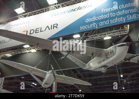 Parigi, Francia. 14 novembre 2023. Milipol Paris 2023, il 23° evento globale per la sicurezza dello stato e la sicurezza interna, a Villepinte, Parigi, Francia il 14 novembre 2023. Foto di Pierrick Villette/ABACAPRESS.COM Credit: Abaca Press/Alamy Live News Foto Stock