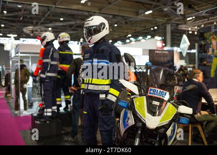 Parigi, Francia. 14 novembre 2023. Milipol Paris 2023, il 23° evento globale per la sicurezza dello stato e la sicurezza interna, a Villepinte, Parigi, Francia il 14 novembre 2023. Foto di Pierrick Villette/ABACAPRESS.COM Credit: Abaca Press/Alamy Live News Foto Stock