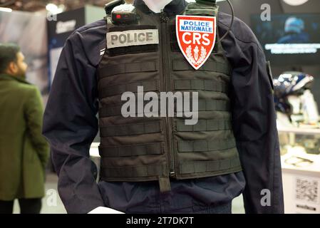 Parigi, Francia. 14 novembre 2023. Milipol Paris 2023, il 23° evento globale per la sicurezza dello stato e la sicurezza interna, a Villepinte, Parigi, Francia il 14 novembre 2023. Foto di Pierrick Villette/ABACAPRESS.COM Credit: Abaca Press/Alamy Live News Foto Stock