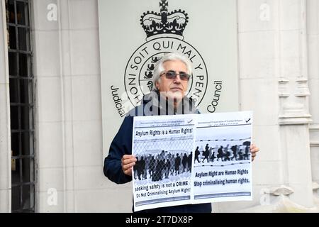 Londra, Regno Unito. 15 novembre 2023. La Corte Suprema decide sul Ruanda. Crediti: JOHNNY ARMSTEAD/Alamy Live News Foto Stock