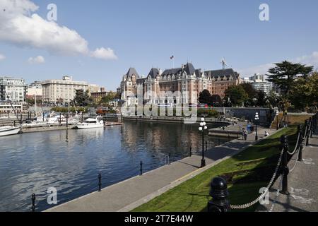 Victoria Harbour, l'isola di Vancouver, Canada Foto Stock