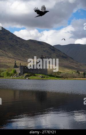 Kilchurn Castle e Loch Awe, in Argyll and Bute, Scozia Foto Stock