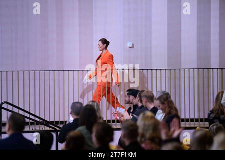 STOCCOLMA, SVEZIA 20231115La Principessa Vittoria entra sul palco per tenere un discorso in Aula medica, Karolinska Institute durante "Pep" della generazione Pep Foto Stock