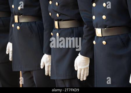 DAS Wachbataillon der Bundeswehr, in der Villa Hammerschmidt a Bonn, 15.11.2023. *** Il battaglione della Guardia delle forze armate tedesche, nella Villa Hammerschmidt a Bonn, 15 11 2023 credito: Imago/Alamy Live News Foto Stock