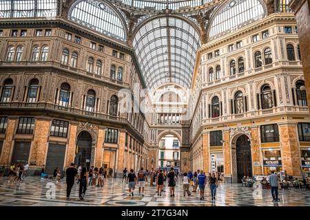 Galleria Umberto i Napoli, Italia Foto Stock