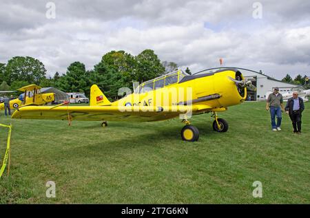 WW2 RCAF Harvard Trainer all'Hawkfield COPA Fly-in Foto Stock