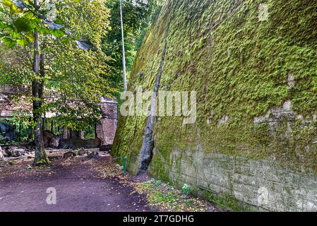 Wolf's Lair è una città di bunker circondata da foreste, laghi e paludi. Questo è il comando sul campo più grande e riconoscibile di Adolf Hitler. Foto Stock