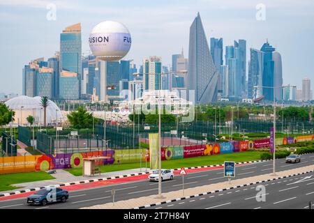 Doha, Qatar - 11 novembre 2023: L'esposizione internazionale dell'orticoltura 2023 si tiene a Doha, Bidda Park in Qatar Foto Stock