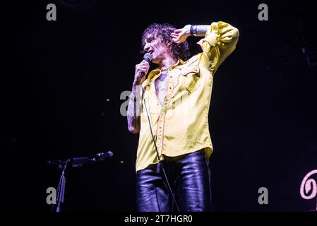 Nonantola, Italia. 15 novembre 2023. Justin Hawkins (The Darkness) Credit: Independent Photo Agency/Alamy Live News Foto Stock