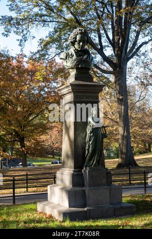 Central Park di New York è bellissimo durante la stagione autunnale 2023, USA Foto Stock