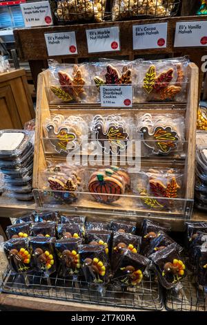 Dolci per il Ringraziamento al Grand Central Market, New York City, USA 2023 Foto Stock