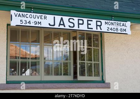 IL TRENO PASSEGGERI TRANSCONTINENTALE CANADESE TORONTO VANCOUVER Foto Stock