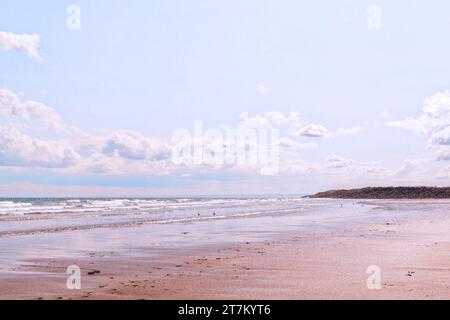 Carnoustie Beach, Angus, Scozia Foto Stock