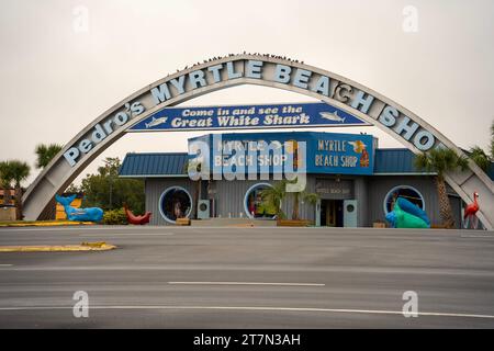 A sud dell'attrazione sul lato della strada di confine sull'autostrada 95 a Hamer, South Carolina Foto Stock