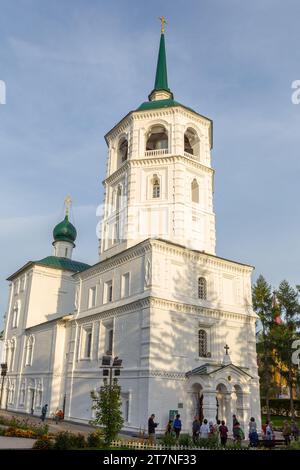 Irkutsk, Russia - 12 settembre 2017 - il convento di Znamensky a Irkutsk è uno dei monasteri più antichi della Siberia. La costruzione del monastero Foto Stock
