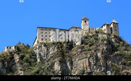 Abbazia di Kloster Säben a Klausen (Monastero di Sabiona, chiusa), alto Adige (Südtirol), Italia. Foto Stock