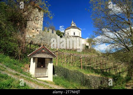 Abbazia di Kloster Säben a Klausen (Monastero di Sabiona, chiusa), alto Adige (Südtirol), Italia. Foto Stock