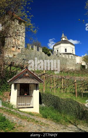 Abbazia di Kloster Säben a Klausen (Monastero di Sabiona, chiusa), alto Adige (Südtirol), Italia. Foto Stock