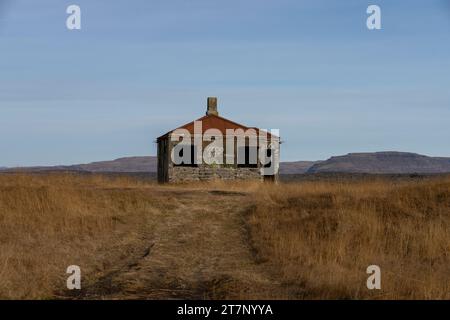Casa abbandonata nella penisola di Snaefellsnes in Islanda Foto Stock