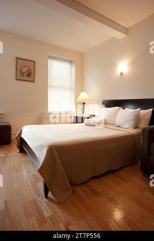 Interni delle camere d'hotel a New York, Stati Uniti. Foto Stock