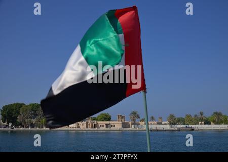 L'Heritage Village sul tthe creek, Dubai Emirati Arabi Uniti Foto Stock