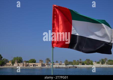 L'Heritage Village sul tthe creek, Dubai Emirati Arabi Uniti Foto Stock