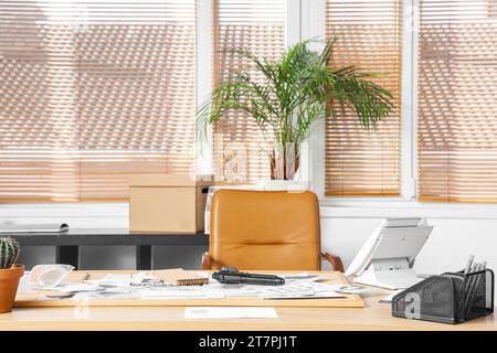 Luogo di lavoro dell'agente FBI in ufficio Foto Stock