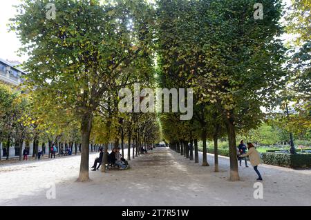 Palais-Royal Garden a Parigi, Francia. Foto Stock