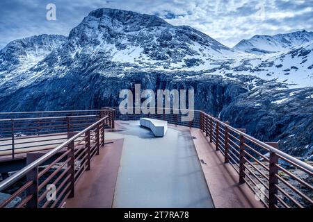 Le plateau du Trollstigen Foto Stock