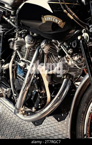 Moto Vincent Black Shadow del 1950 Foto Stock