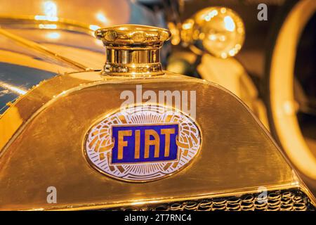 Badge radiatore Fiat 1913 Foto Stock