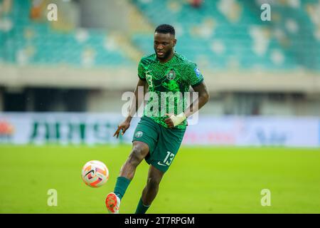 Stato di Akwa Ibom, Nigeria. 16 novembre 2023. Nigeria contro Lesotho. Victor Boniface. Qualificazioni della Coppa del mondo FIFA. Victor modo Foto Stock