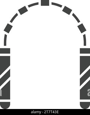 Icona nunchaku immagine vettoriale. Illustrazione Vettoriale