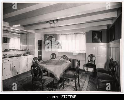 Martin Gerlach jun. Casa Josef e Marie Rufer, Vienna XIII., Schließmanngasse 11, sala da pranzo. Carta gelatina d'argento 1922 , 1922 Foto Stock