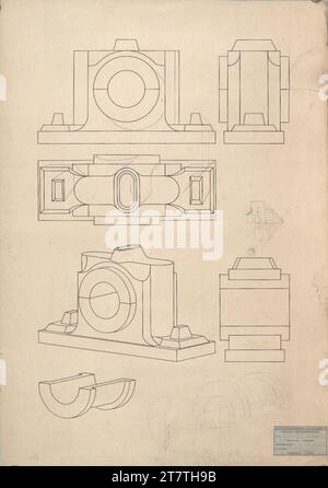 Adolf Loos (Zeichner in) lavora da Loos, magazzino. Carta per insegne; inchiostro 1885 - 1887 , 1885/1887 Foto Stock