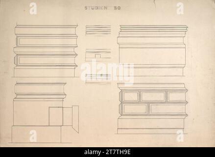 Adolf Loos (Zeichner in) lavora da Loos, cornici. Carta per insegne; inchiostro 1885 - 1888 , 1885/1888 Foto Stock