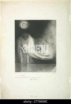 Odilon Redon il Buddha (il Buddha). Litografia; su carta cinese laminata 1895 , 1895 Foto Stock