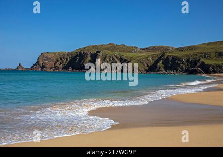 Dalmore Beach, Isola di Lewis, Ebridi esterne, Scozia, Regno Unito. Traigh Dhail Mhor Foto Stock