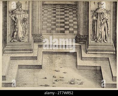 Albrecht Dürer (laboratorio) porta onoraria dell'imperatore Massimiliano i, portale Mittel, A 1. Woodcut 1515 , 1515 Foto Stock