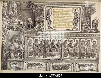 Albrecht Dürer (laboratorio) SIPP e cognata (porta onoraria dell'imperatore Massimiliano I., portale laterale destro, c '3). Legno, vernice oro 1515 , 1515 Foto Stock