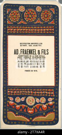 Henryk Uziemblo ad. Fraenkel & Fils. Colore intorno a 1900 Foto Stock