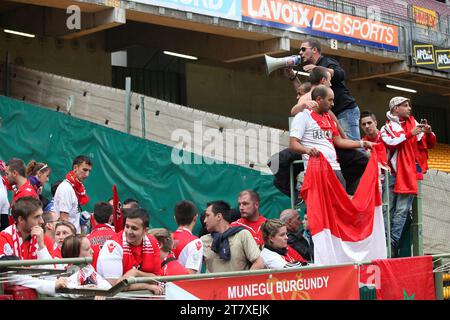 CALCIO - CAMPIONATO FRANCESE 2012/2013 - LIGUE 2 - OBIETTIVO RC V AS MONACO - 21/09/2012 - FOTO LAURENT SANSON / DPPI - TIFOSI MOANCO Foto Stock