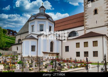 Cimitero, Convento di Neustift, Bressanone, alto Adige, Italia, Europa Foto Stock