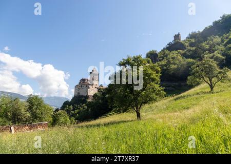 Castel Trostburg, Val Gardena, Provincia di Bolzano, alto Adige, Italia, Europa Foto Stock