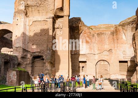 Frigidarium, Terme di Caracalla, Patrimonio Mondiale dell'Umanità dell'UNESCO, Roma, Lazio (Lazio), Italia, Europa Foto Stock